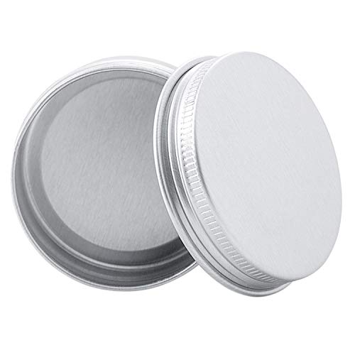 6 Oz Aluminum Screw Lid Containers - 6 Pack