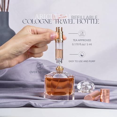 5ml Travel Perfume Atomizer Bottle - Refillable Fragrance Sprayer
