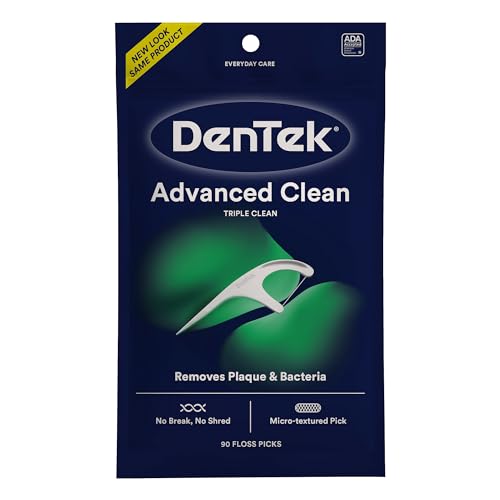 Q-Tips Cotton Swabs 500 Count + DenTek Triple Clean Floss Picks 90 Count Bundle