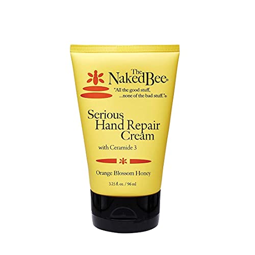 The Naked Bee Orange Blossom Honey Serious Hand Repair Cream 3.25oz Orange Blossom Honey Restoration Foot Balm, 2oz