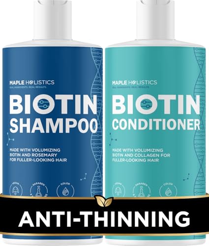 Rosemary Biotin Shampoo & Conditioner Set - Volumizing, Sulfate Free