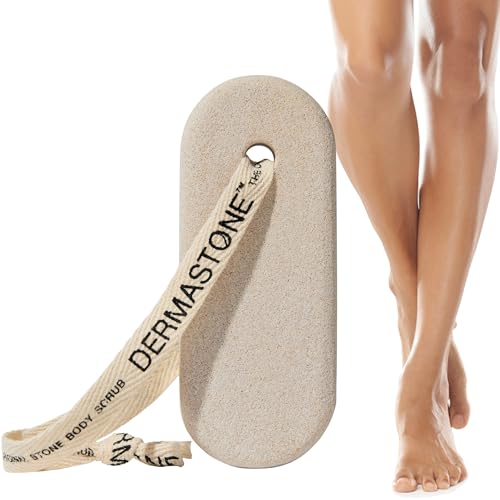 LEG & BODY SCRUB - Deep Exfoliating Stone Body Scrubber for Strawberry Legs Treatment, Leg Exfoliator Ingrown Hair, Dead Skin Remover, Foot Scrub & Natural Body Exfoliator for Women Men
