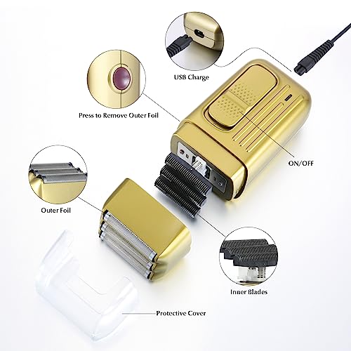 Bestauty 3 in 1 Beard Trimmer Kit, Electric Shavers for Men, Cordless Nose Hair Trimmer Foil Shavers Hair Clippers, Men's Grooming Kit Gifts for Men