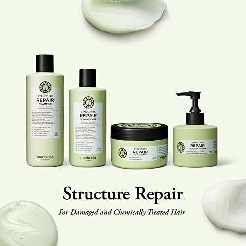 Maria Nila Structure Repair, Shampoo 11.8 Fl Oz, For Damaged & Chemically Treated Hair, Algae Extract Rebuilds & Moisturizes, 100% Vegan & Sulfate/Paraben free