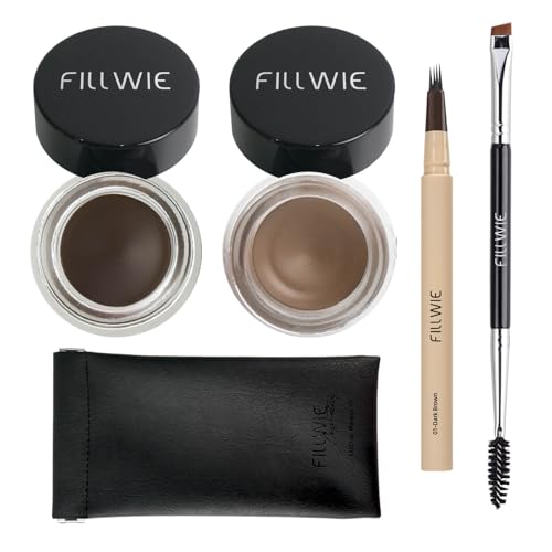 Eyebrow Pomade Kit 2-Pack Waterproof Brow Color – Dark Brown & Taupe