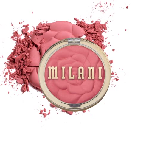 Milani Rose Blush Wild Rose - Matte Powder Blush for Cheeks, Natural Finish