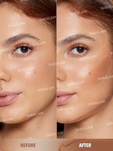 SHEGLAM Silk Haze Cream Bronzer - Caramel, Long-Lasting Glow