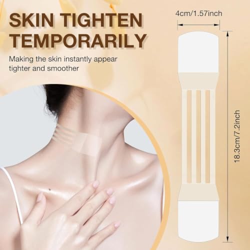 Generic Transparency Face & Neck Lifting Tape Reusable Anti-Aging Neck Strips - Instant Wrinkle Smoothing