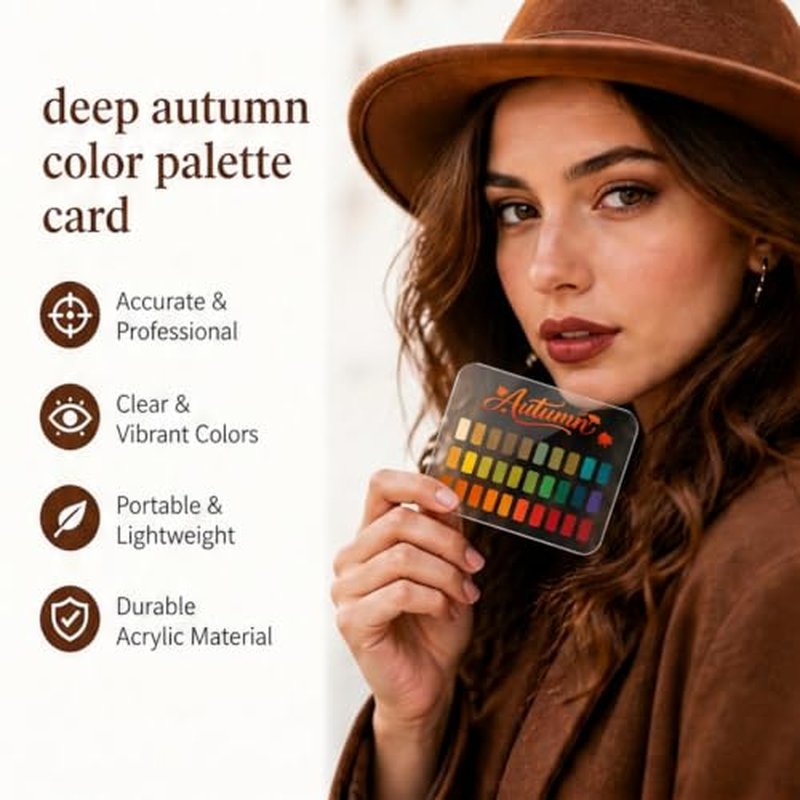 Seasonal Color Analysis Swatch Keychain - Portable Wardrobe Guide