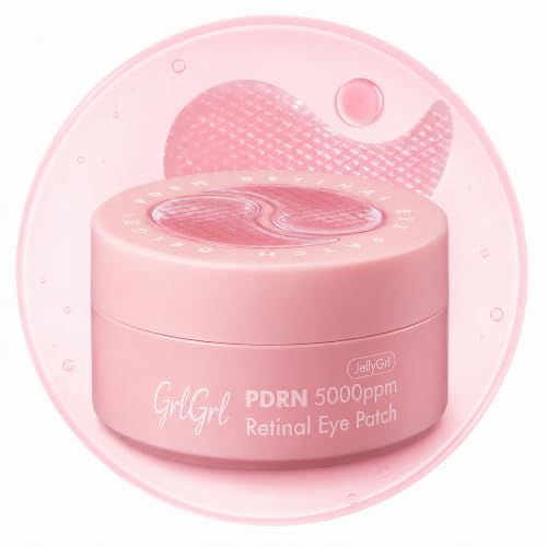 GrlGrl PDRN Salmon DNA Under Eye Patches - Retinal Hydrogel Mask (60 Pcs)
