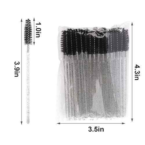 500pcs Eyebrow Brush Lash Spoolies for Eyelash Extensions Eyelash Brush Comb Disposable Mascara Wands Eye Lash Brush Eyebrow Spoolie