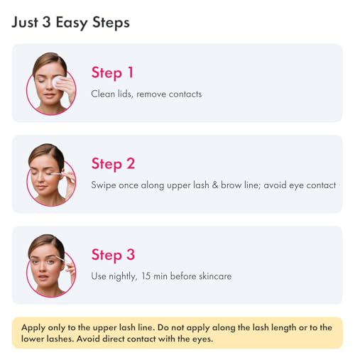 TOPLASH Eyelash Growth Serum - Longer, Thicker Lashes & Brows
