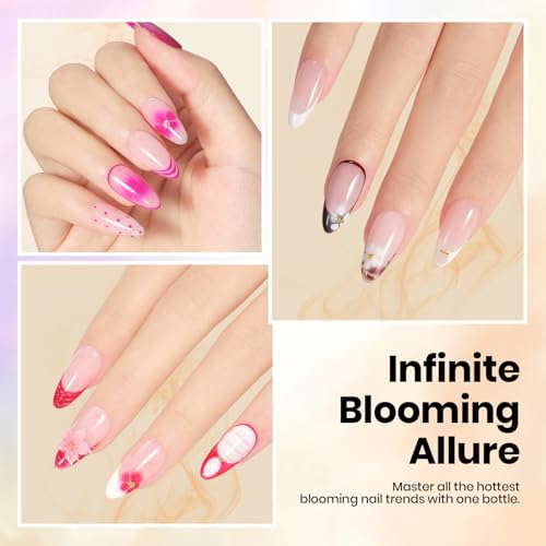 Beetles Blooming Gel for Nails D-Clear-1 Instant Floral & Watercolor Effects