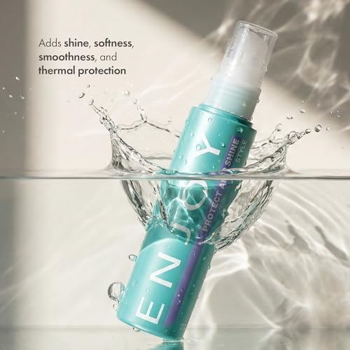 Enjoy Protect and Shine - Lightweight Finish Thermal Protection- Fight Frizz Block Humidity Add Shine Softness and Smoothness (3.4 Oz)