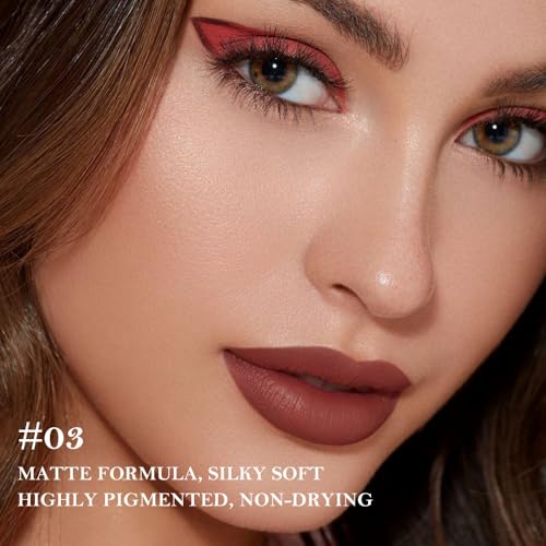 Matte Lip Crayon & Liner Combo Set - 9 Shades