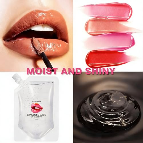3x50ml Clear Lip Gloss Base | DIY Moisturizing Vegan Formula