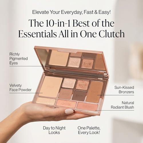 LUMINESS Face Palette - Bronzer, Blush, Highlighter & 6 Eyeshadows