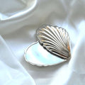 Seashell Compact Mirror for Bridesmaids - Rotating Makeup Mirror Gift