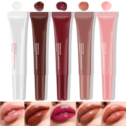 5-Piece Hydrating Lip Gloss Set - High Shine Jelly Finish