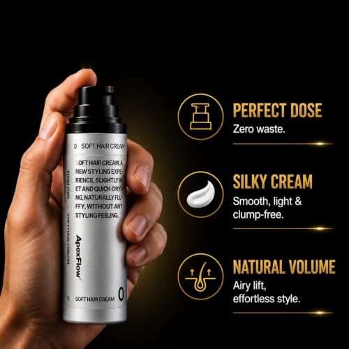 ApexFlow Hair Styling Cream - Volumizing & Flyaway Control, 1.76 oz