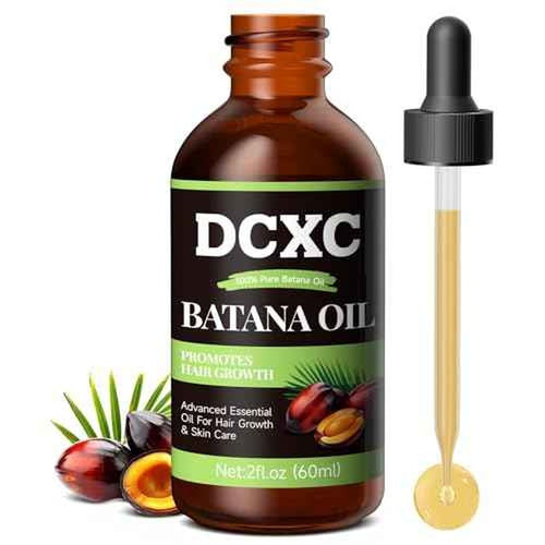 100% Pure & Natural Batana Oil for Hair Growth - Strengthens Hair, Reduces Breakage and Hair Loss, Enhances Shine - Nourishment For All Hair Types - 60ml
