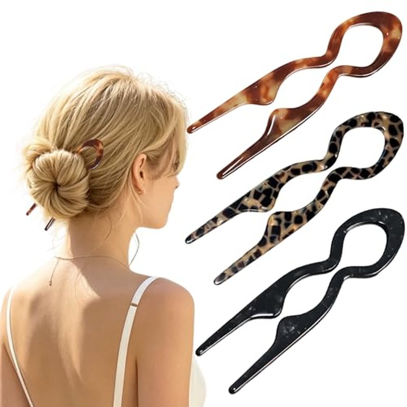 Prestige French Hair Pins for Women - 3 Pack Updos & Buns