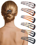 6-Pack French Hair Pins for Women - U-Shaped Bun Forks with 3-Prong Design