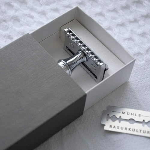 M?HLE R41 TWIST Safety Shaving Razor - Open Comb Design for Wet Shaving