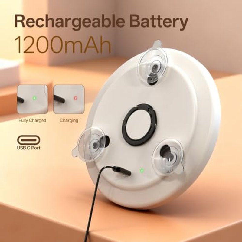 10X Magnifying Makeup Mirror with LED Lights & Suction Cups
