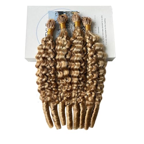 Ombre Burmese Curly Crochet Hair 22" Pre-Separated Human Hair Extensions