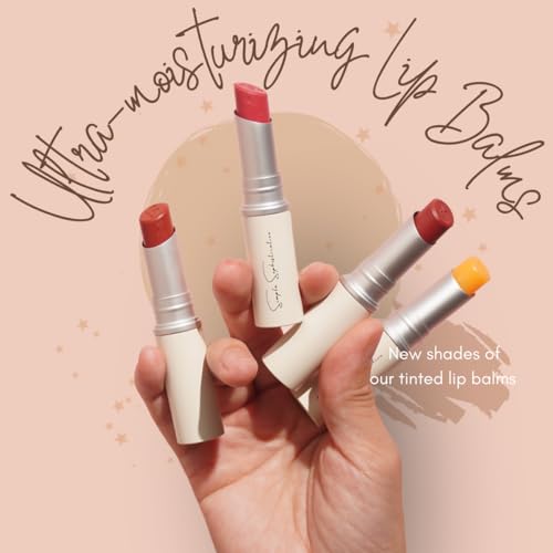 Natural Lip Balm - 100% Grass-fed Beef Tallow, Argan Oil, CoQ10, Astaxanthin, Hyaluronic Acid - Moisturizing, Organic - Made in USA (Cool Rose)