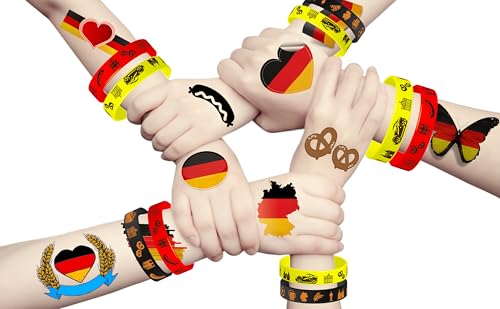 CupaPlay 168 German Temporary Tattoos - Deutschland Party Favors