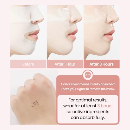 JMsolution Bio Collagen PDRN Firming Mask ? Anti-Aging Hydrogel Mask with high intensive ampoule & Salmon DNA ? Skin Lifting & Wrinkle Care(4 Sheets)