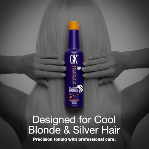 GK HAIR Silver Bombshell Purple Shampoo - 9.5 Oz, Sulfate-Free Toning for Blonde & Gray Hair