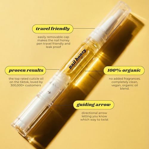 Twinkled T Nail Honey Organic Strengthening Oil for Growth & Moisture