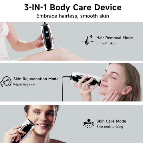 JOVS Laser Hair Removal Device White - Painless IPL Skin Rejuvenation & Body Care