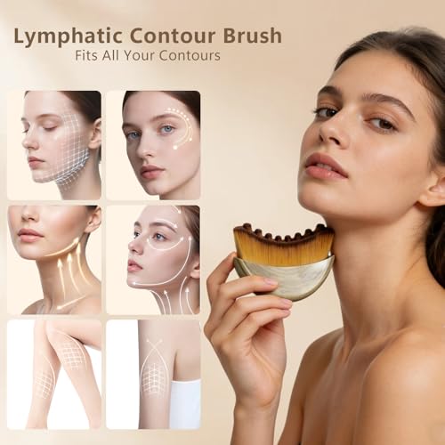 YOBACARID Lymphatic Drainage Face Brush for Sculpting & Firming