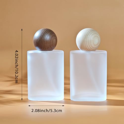 50ml Glass Perfume Spray Bottle - 2 Pack Refillable Atomizer