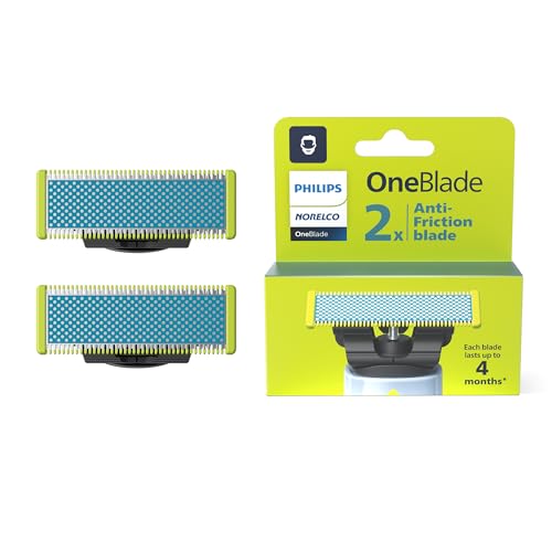Philips Norelco OneBlade Anti Friction Replacement Blades, 2 Pack