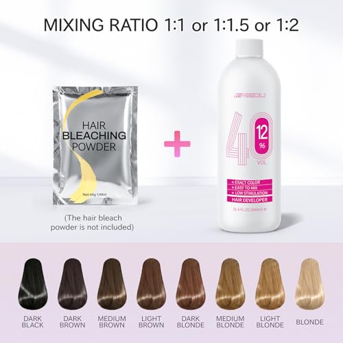 40 Volume Hair Developer Cream - Professional Bleach Peroxide