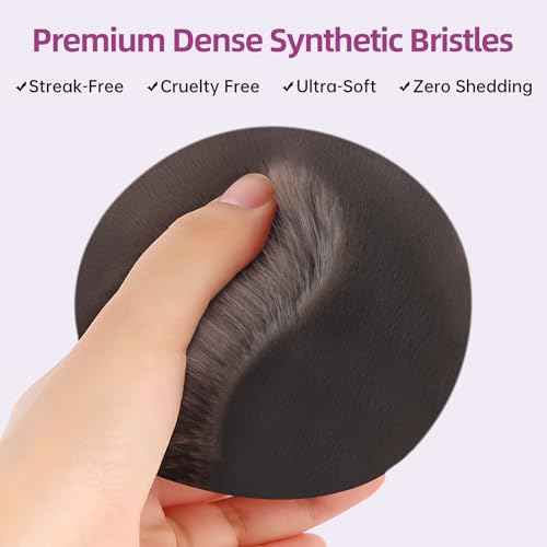 Extra Large Body Makeup Brush, 3.54 inch Dense Streak-free Self Tanner Brush, Tanning Applicator for Body Blend & Blur, Bronzer, Leg Makeup, Powder and Cream, Soft Cruelty-Free Kabuki Brush Bristles