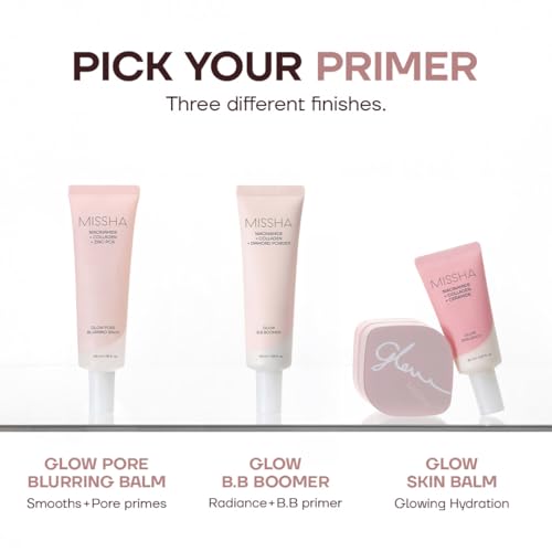MISSHA Glow Pore Blurring Balm Primer - Hydrating Makeup Base 1.35 oz