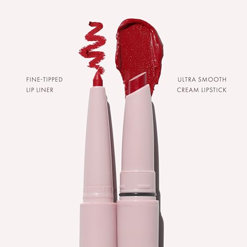 Wander Beauty Lipsetter Dual Cream Lipstick & Liner - Red Over Heels
