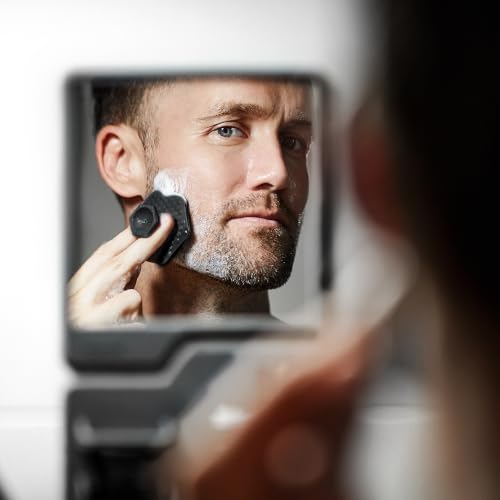 TOOLETRIES Oliver Shower Mirror Charcoal Fog-Resistant Bathroom Grooming Mirror