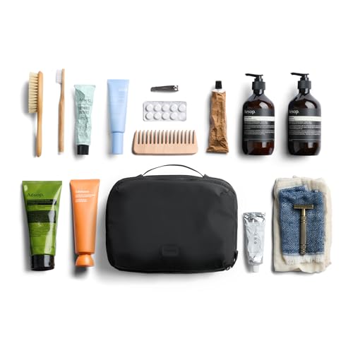 Bellroy Hanging Toiletry Kit Plus - Black Travel Bag, 8L