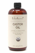 Organic Castor Oil - Cold Pressed, USDA Certified, 16 fl oz