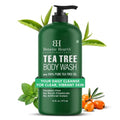 Tea Tree Body Wash with Peppermint & Sea Buckthorn, 16 oz