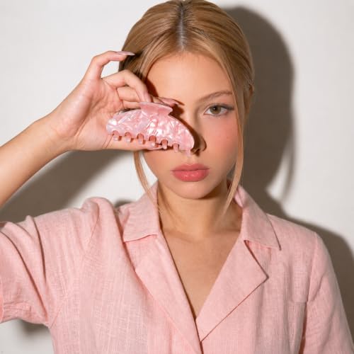 Sage Blush Hair Claw Clip 4" - Premium Acetate