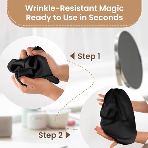 Adjustable Silk-Satin Hair Bonnet for Sleeping – Anti-Frizz Curl Protection