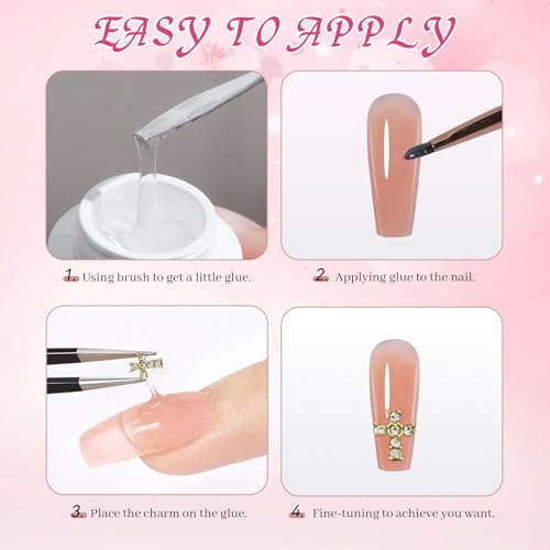 100 Pcs Cross Nail Charms Gold and Silver, 50 Each, Y2K 3D Silver Gold Charms Accessories for Nail Decorations